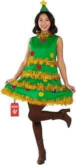 Fun Shack Christmas Tree Dress, Christmas Costumes For Women, Xmas Fancy Dress For Women, Xmas Dresses
