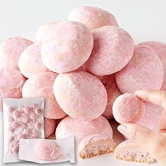 Natural Life Snowball Cookies, Baked Sweets, Individual Packaging, Sweets, Made in Japan (26 Strawberries)