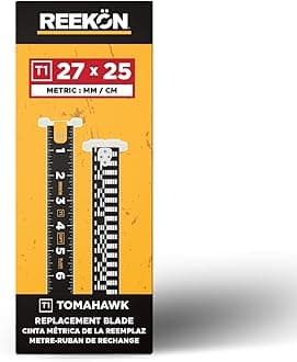 T1 Tomahawk Digital Tape Measure Replacement Blade – Metric Units (7.6 m) – Easy Install