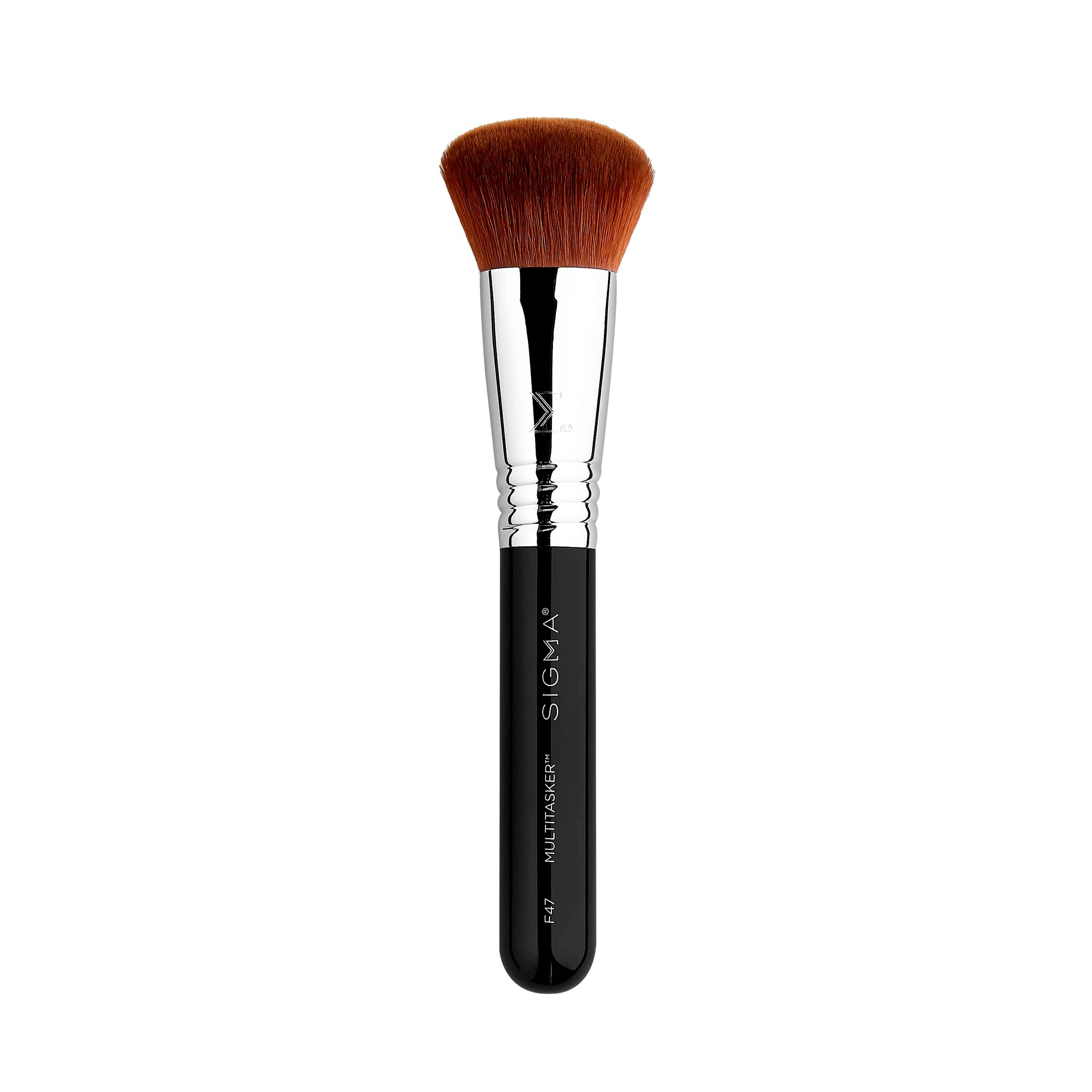 F47 Multitasker Makeup Brush – Multi-Use Face Makeup Brush for Blending, Contouring, & Buffing, Use with Foundation, Blush, Bronzer, Contour, or Highlighter (1 Brush)