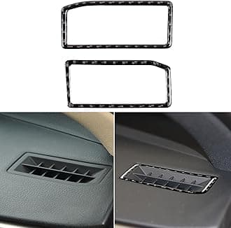 NVCNX Car Dashboard Defogging Air Vent Frame Cover Decal Compatible with Lexus ​IS250 2014 2015 / IS200t 2016 2017 / IS300 2016-2020 / IS350 2014-2020 Carbon Fiber Interior Trim Accessories Black
