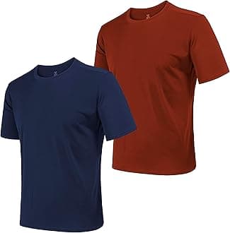 AJGAI2&5 Pack Men's Sports T Shirts,Crew Neck Breathable Quick-Dry Short Sleeve, Lightweight Gym Tee for Athletic Running Casual