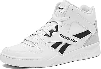 Reebok Royal BB4500 Hi2 High Top Sneakers for Men, Black or White Mens Basketball Shoes, Medium or Wide Width Size 7 to 14 Athletic Mens Shoes, Chalk/Black/Moon, 6.5 UK