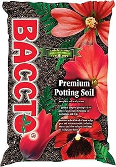Michigan Peat General All Purpose Premium Potting Soil with Perlite for Indoor Outdoor Pots, Planters, Raised Bed, and Container Gardening, 25 Pounds