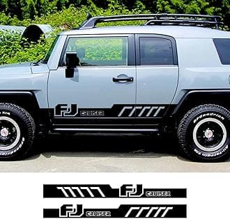 2PCS Car Door Stickers Side Body Graphics Vinyl Film Decals,for Toyota FJ Cruiser Auto Tuning Accessories
