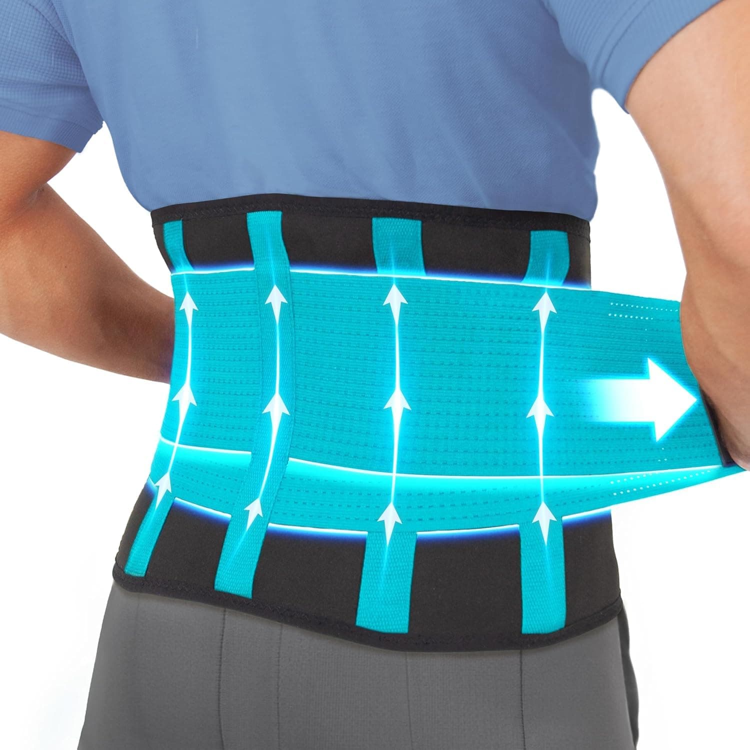 Premium Back Support Belt, Back Brace, Lumbar Support Belt, Lower Back Support for Men and Women, Back Braces for Lower Back Pain, Sciatica Pain Relief Products (M)