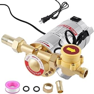 Samger Water Pressure Booster Pump, 110V 90W 243GPH 15PSI Home Water Pump with Automatic Water Flow Switch, Boosting Pumps for Household Shower Kitchen Bathroom Irrigation