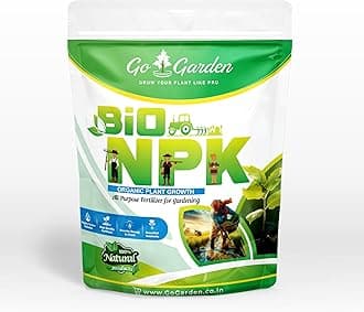 Go Garden Organic Bio NPK Fertilizer Powder Perfect to Use on All Plants and Gardening 450G