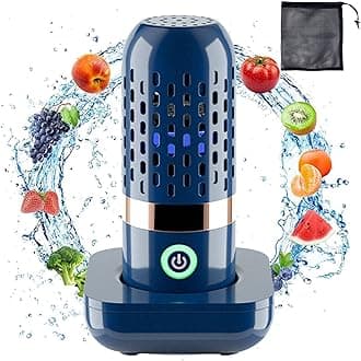 Fruit and Vegetable Washing Machine, Portable Ultrasonic Fruit Food Purifier Household Kitchen Food Cleaner Machine Usb Rechargeable Vegetable And Fruit Cleaner For Home Use