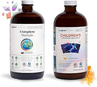 LIQUIDHEALTHWhole Family Complete Liquid Multivitamin Bundle with Adult Complete Multiple & Children's Complete Multiple - Immune Support Vitamins & Minerals, Adults, Kids, Toddlers, Vegan, Non-GMO
