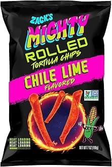 Zack'S Mighty Chile Lime Rolled Tortilla Chips, 7 Oz
