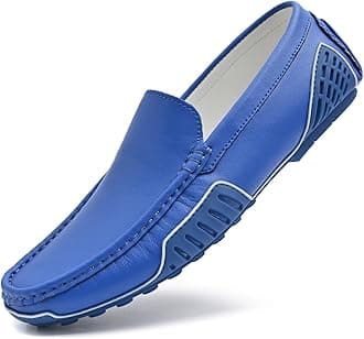 Men's Loafers Casual Shoes Slip On Driving Loafers Penny Loafers with Rubber Sole Soft Light-Weight Flats Boat Free Shoes…