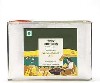 - India's Only Certified Glyphosate Free Groundnut Oil, Made Using Farm Grown Groundnuts|Cold-Pressed And Single-Filtered Oil For Healthier Cooking|Kacchi Ghani/Mara Chekku, Natural And Unrefined 2 Litres Tin Can