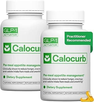 Calorie Control Supplement 6X Natural GLP-1 Support, Official & Patented Amarasate Formula, Plant Based Dietary GLP1 Supplement, Manages Appetite, Hunger & Cravings, 1 Month Average Supply, 180 Count