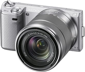 Sony NEX-5N 16.1 MP Compact Interchangeable Lens Touchscreen Camera With 18-55mm Lens (Silver)