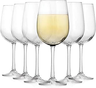 Libbey Vina White Wine Glasses, 18.5-ounce, Set of 6