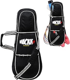 WHACKK Tennis Badminton Squash Equipment Cover kit Bag 3 Big Compartments 4T 6B Racket |Backpack & Duffel (Blue)