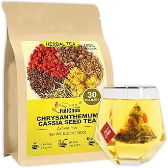 Chrysanthemum Cassia Seed Tea, 30 Teabags, 5g/bag - Burdock Root, Goji Berries, Osmanthus, Honeysuckle Combination Herbal Tea