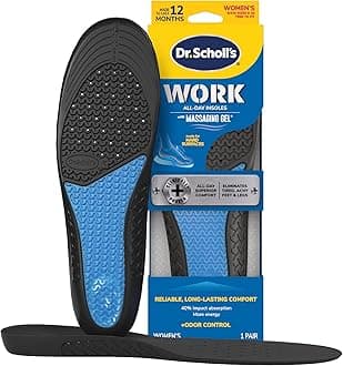 Dr. Scholl's Work Insoles All-Day Shock Absorption and Reinforced Arch Support that Fits in Work Boots and More (for Women's 6-10)