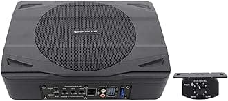 SS8P 400w 8" Slim Under-Seat Active Powered Car/Truck Subwoofer Sub