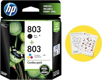 - HP 803 2-pack Economy Black/Tri-color Original Ink Cartridges
