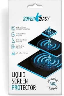 Liquid Glass Screen Protector - Wipe On Scratch and Shatter Resistant Oleophobic Nano Protection for All Phones Tablets Smart Watches Universal