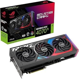 ASUS ROG Strix GeForce RTX 4070 Ti Gaming Graphics Card (PCIe 4.0, 12GB GDDR6X, HDMI 2.1a, DisplayPort 1.4a)