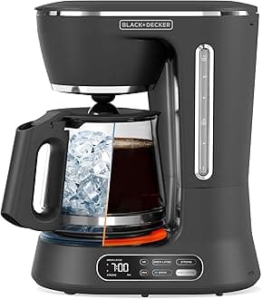 Split Brew 12-Cup Digital Coffee Maker, CM0122, Iced or Hot Coffee, Programmable, Quick Touch, 4-Hour Keep Warm