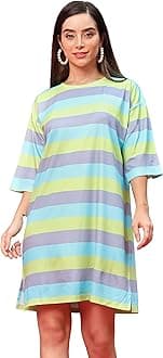 Western Dresses for Women | Short A-Line Dress for Girls (US, Alpha, X-Large, Regular, Regular, Grey&Turquoise)