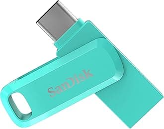 SanDisk 256GB Ultra Dual Drive Go USB Type-C Flash Drive, Mint Green - SDDDC3-256G-G46G