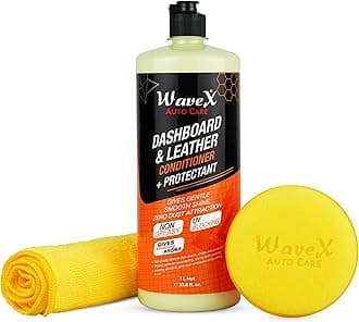 Wavex Dashboard Polish and Leather Conditioner + Protectant (1L) Car Dashboard Polish | Car Polish for Interior Plastic, Leather, Vinyl & Rubber | Dashboard Polish that Protects, Shines & Conditions