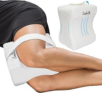 ComfiLife Knee Pillow for Side Sleepers - Cooling Memory Foam Leg Pillow for Sleeping - Medium Support