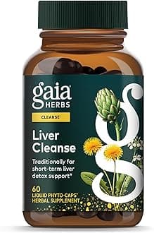 Liver Cleanse - Liver Health Support Herbal Supplement with Milk Thistle, Burdock, Turmeric, Dandelion & More* - 60 Vegan Liquid Phyto-Caps (30 Servings)