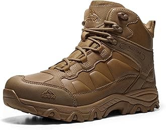 Men's Waterproof Hiking Boots Outdoor Trekking Lightweight Mountaineering Leather Shoes