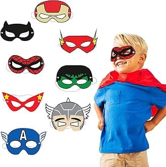 Party Propz Animal Eye Mask - Jungle Theme Birthday Decoration for Kids | Face Masks for Boys and Girls