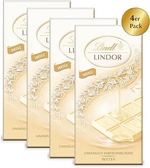 Lindor White Chocolate Bar Weiss,100 Gram