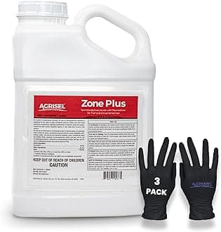 Zone Plus Insect & Pest Control, Broad Spectrum, for Indoor & Outdoor, Effective Against 100 Pests, Eco-Friendly, 3-Pack of Disposable Gloves is Included with Purchase, 128 Ounce