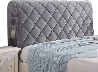 Headboard Covers Slipcover, Stretch Bed Headboard Covers, Small Square Jacquard Dustproof Protector Cover for Upholstered Headboard (Milk White, Queen Headboard Length ( Color : #24 , Size : 190cm/75i