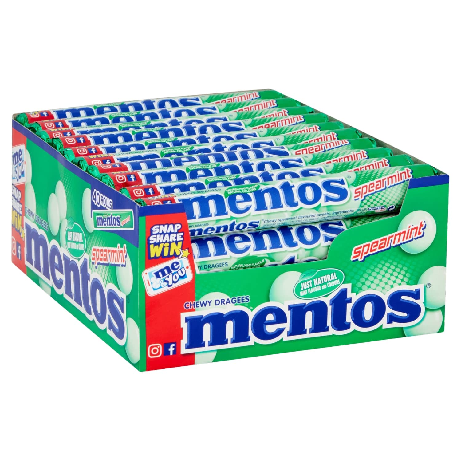 Mentos Spearmint Chewy Dragees
