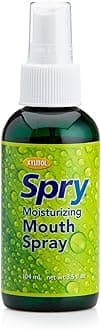 Spry Natural Xylitol Moisturizing Dry Mouth Spray, Stop Bad Breath, Increase Saliva Production, Non-GMO, Gluten-Free On The Go Oral Care with Spearmint Flavor, 4.5 fl.oz (Pack of 1)