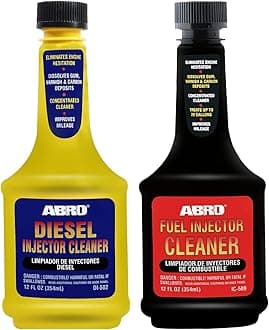 Abro DI-502 SUV Car Diesel Fuel Treatment and Injector Cleaner for Mileage Improvement & Deposit Cleaning (354 ml) & IC-509 Fuel Injector Cleaner (354 ml)