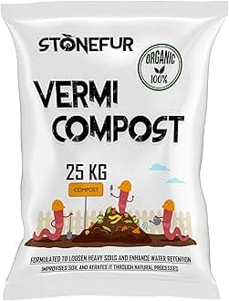Vermicompost for Plants 25kg | Khaad for Gardening Home | Organic Fertilizer | Compost for Plants Home Garden 25kg