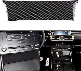 NVCNX Car Dashboard Dash Trim Cover Decal Compatible with Lexus ​IS250 2014 2015 / IS200t 2016 2017 / IS300 2016-2020 / IS350 2014-2020 Carbon Fiber Interior Trim Accessories Black - A