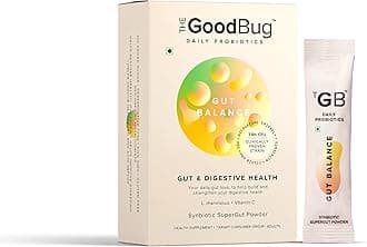 Gut Health & Immunity Probiotic for Men & Women, Strong Digestive & Immunity Support Gut Balance Supplement Stick - Probiotics + Inulin + Vitamin C 3Bn CFU of Clinically Proven Strains - 30 Days Pack
