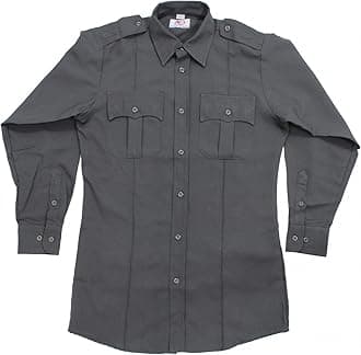 First Class 100% Polyester Long Sleeve Zippered Uniform Shirt