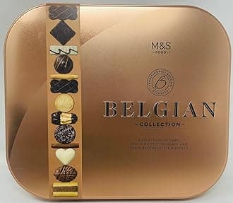 M&S Belgian Biscuit Collection 500g | selection of dark, milk and white chocolate and plain Belgian style biscuits