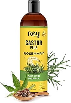 Castor Oil Plus Rosemary Oil I Pure Rosemary Oil For Hair Growth | Pure Rosemary Hair Oil For Hair Fall Control, Skin, Eyebrows, Eyelashes I Hair Oil Rosemary For All Hair Types - 200Ml