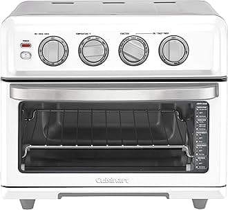 Air Fryer Toaster Oven with Grill, 1800W 8-1 Air Fryer Oven with Bake, Convection Bake, Grill, Broil and Warm Options, Large Capacity, 60-Minute Timer, TOA-70W, White