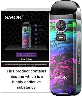 Nord 4 Vape Kit Fluid 7 Colour 2000mAh Rechargeable Beginner Friendly E Cigarette Mod Compatible RPM and RPM2 Coils 2ml Tank No Nicotine