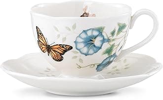 Lenox Monarch Butterfly Meadow Cup And Saucer, 1.3 LB